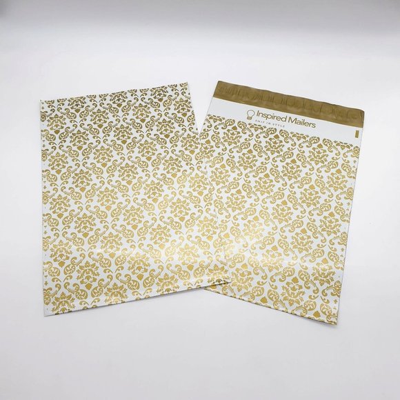 Victorian 10 x 13 Poly Mailers Printed Bags For Mailing Shipping 25 Pack - Picture 1 of 3